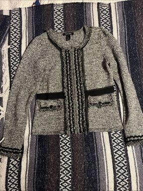 White House Black Market tweed jacket size S